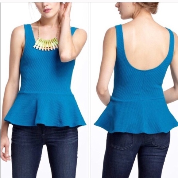 ANTHROPOLOGIE Peplum Ponte Tank - Picture 2 of 6
